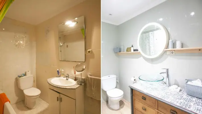 baño situado en la calle Río Vélez, en el sector de Parque Victoria