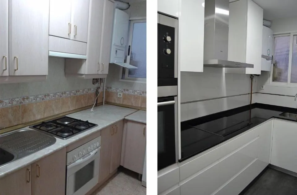 reforma cocina antes y despues benalmadena